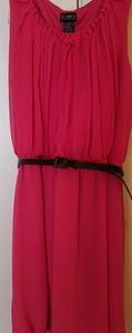 Candy pink sleeveless SOHO dress